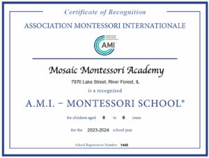 A.M.I Certificate of Recognition: 2023-2024