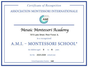 A.M.I Certificate of Recognition: 2025-2026